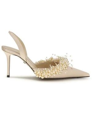Mach & Mach Schoenen ,Silk High Heel Pumps - Metallic