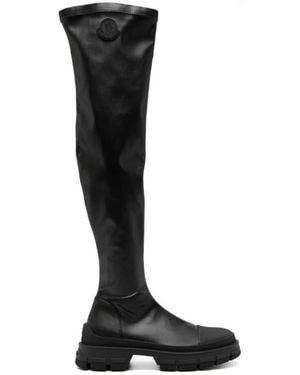 Moncler Over-Knee Boots - Negro