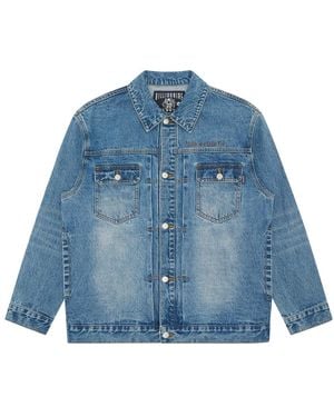 Billionaire Script Logo Denim Jacket - Blau
