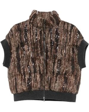 Brunello Cucinelli Waistcoats - Brown