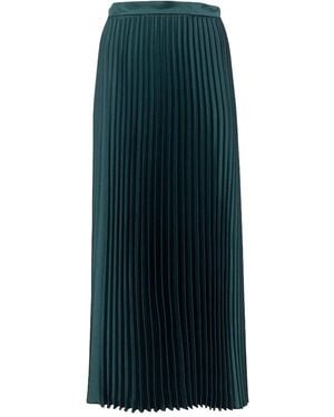 Weekend by Maxmara Nicchia Plissé Satijnen Rok - Groen