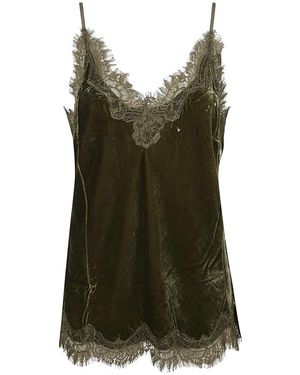 Gold Hawk Sleeveless Tops - Verde
