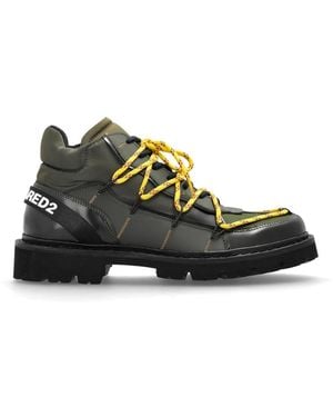 DSquared² Logo Ankle Boots - Schwarz