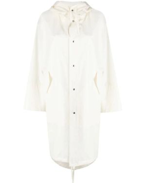 Jil Sander Single-breasted coats - Weiß