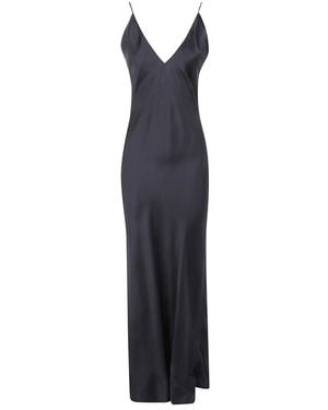 Anine Bing Kleedjes ,Zwart ,Maxi Kleedjes - Blauw