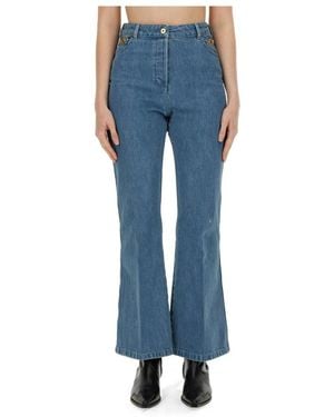 Patou Flare Denim Hosen - Blau