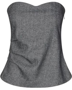 Second Female Sleeveless Tops - Grijs