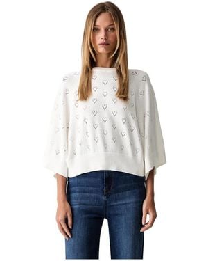 Twinset Round-Neck Knitwear - Blanc