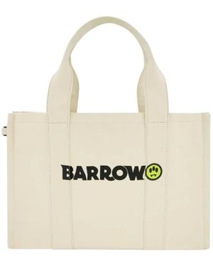 Barrow Kinder Strandtas Met Gele Glimlach - Naturel