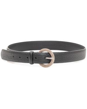 Orciani Soft Classic Ledergürtel - Grau
