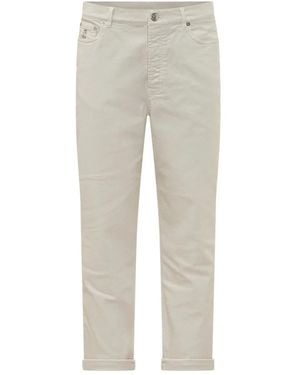 Brunello Cucinelli Slim-Fit Jeans - Gris