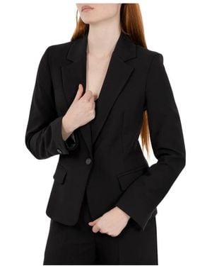 Kaos Blazer Monopetto Con Revers Classico - Zwart