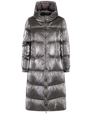 K-Way Jassen ,Groen ,Polyester Ruenne Thermo Pearly Jacket - Grijs