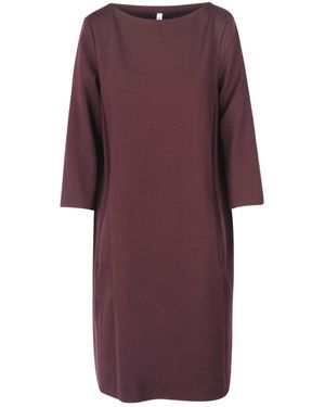 Liviana Conti Chique Milano Jurk Met Boothals - Paars