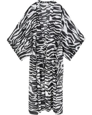 The Attico Zebraprint Strand Cover-Up - Zwart