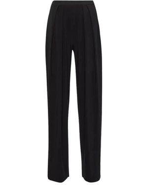 Norma Kamali Tapered Trousers - Zwart