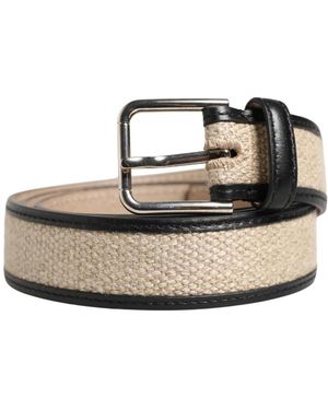Dolce & Gabbana Accessoires ,Leer Belts - Metallic