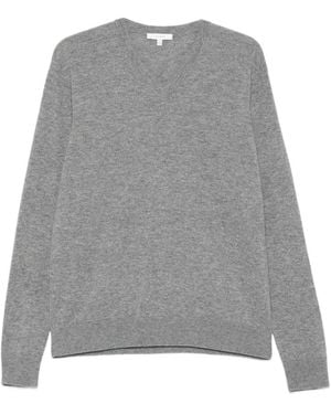 The Row Truien & Vesten ,Grijs ,Kasjmier Nian V-Neck Sweater