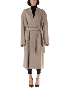 MM6 by Maison Martin Margiela Belted Coats - Neutro