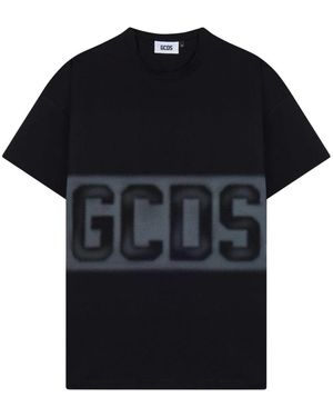 Gcds Tops ,Zwart ,Katoen T-Shirt Logo Block