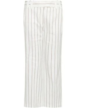 Marella Straight Trousers - White