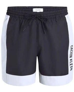 Calvin Klein Herren Badebekleidung Mode Kordelzug Shorts - Blau