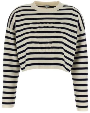Loewe Truien & Vesten ,Veelkleurig ,Wol Anagram Sweater - Zwart