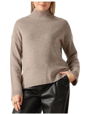 SELECTED Slfcille Cashmere Blend High Neck Noos - Bruin