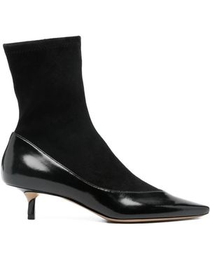 Jacquemus Tourni Stiefeletten Mit Spitzer Zehenpartie - Schwarz