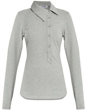 The Attico Polo Shirts - Grey