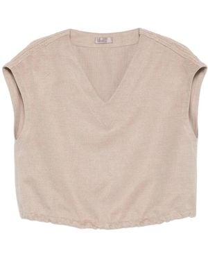 Herno Polyester Modal Wollbluse - Natur