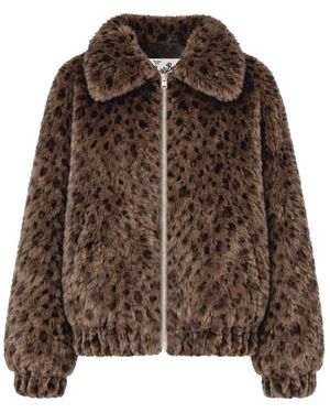 MC2 Saint Barth Faux Fur & Shearling Jackets - Marrón