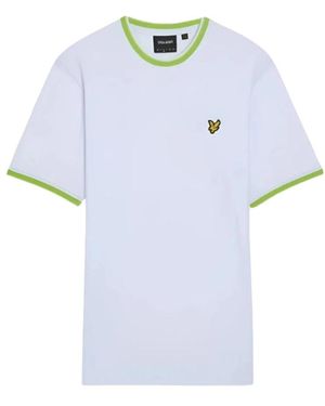 Lyle & Scott Tipped Crew Neck T-Shirt - Blauw
