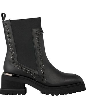 Alma En Pena. Heeled Boots - Black