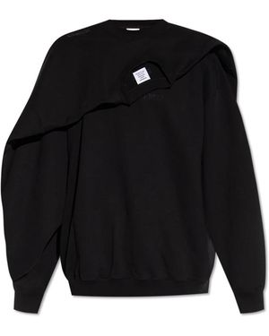 Vetements Sweatshirt Mit Dekorativer Verzierung - Schwarz
