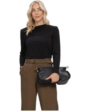 co'couture Tops T-Shirts Camillacc Padded Ls Blouse - Zwart