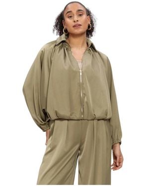 Nukus Jassen ,Groen ,Jolijn Jacket - Bruin