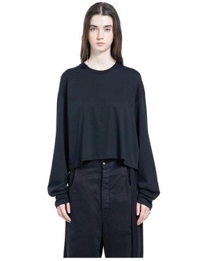 Ann Demeulemeester Long Sleeve T-Shirts - Blue