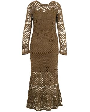 Pinko Knitted Dresses - Natural