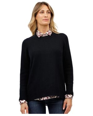 Gran Sasso Round-Neck Knitwear - Noir
