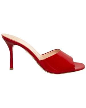 Bianca Di Heeled Mules - Rojo