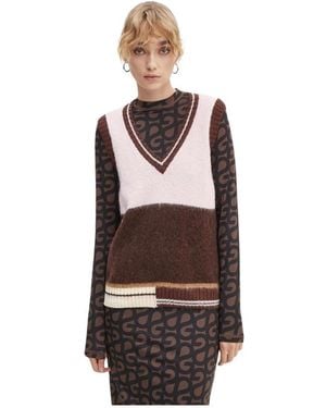 Stine Goya V-Neck Knitwear - Marron