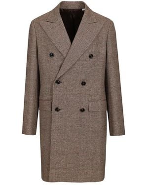 Burberry Jassen ,Wol Denbury Tailored Coat - Bruin
