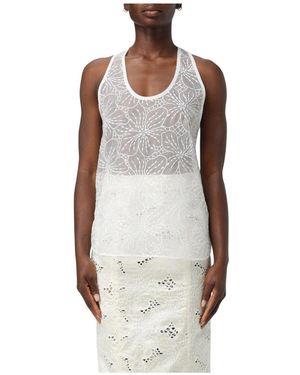 Genny Sleeveless Tops - Marrone