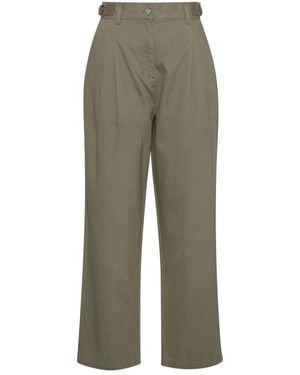 Barbour Wide Trousers - Verde