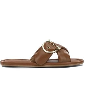 Ferragamo Sliders - Marrón