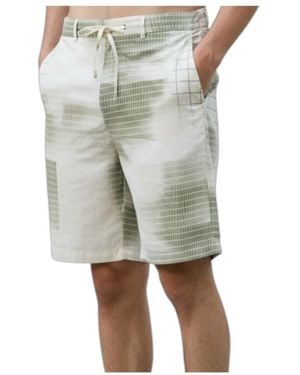 Calvin Klein Diffused Aop Relaxed Straight Shorts - Groen