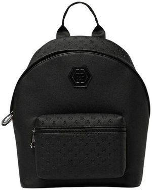 Philipp Plein Skull Embossed Rucksack - Schwarz