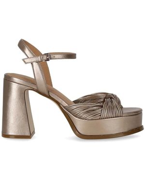 Ash Champagner Plateau-Sandalette Mit Absatz - Grau