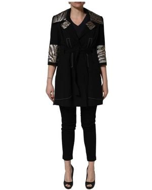 Dolce & Gabbana Belted Coats - Negro